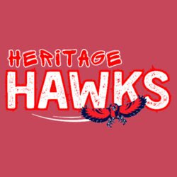 Heritage Hawks on a Port & Co™ - Core Fleece Pullover Hooded Sweatshirt Design