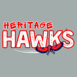 Heritage Hawks on a Port & Co™ - Youth Core Fleece Pullover Hooded Sweatshirt Design