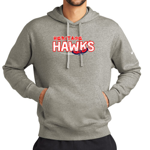 Heritage Hawks on a Nike ® - Club Fleece Sleeve Swoosh Pullover Hoodie Thumbnail