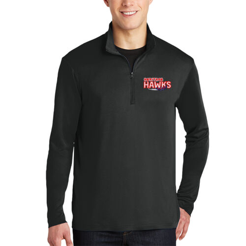 Heritage Hawks Logo Embroidered on a Sport-Tek® - PosiCharge ® Competitor 1/4 Zip Pullover Thumbnail