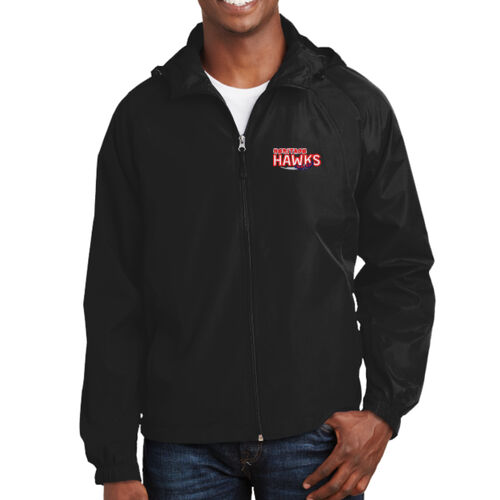 Heritage Hawks Logo Embroidered on a Sport-Tek® - Hooded Raglan Jacket Thumbnail