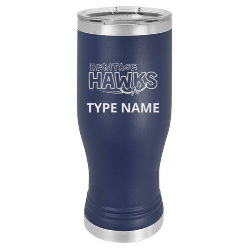 Heritage Hawks Logo Engraved on a Polar Camel® - 20 oz. Vacuum Insulated Pilsner with Lid Thumbnail